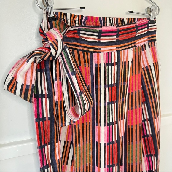 Apiece Apart Isa Wrap Pant in Borderline Print - Picture 4 of 11